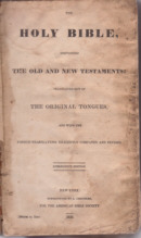ABS Bible 1830 Title Page
