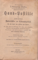 Handpostille ober chriftkatholifches Title Page